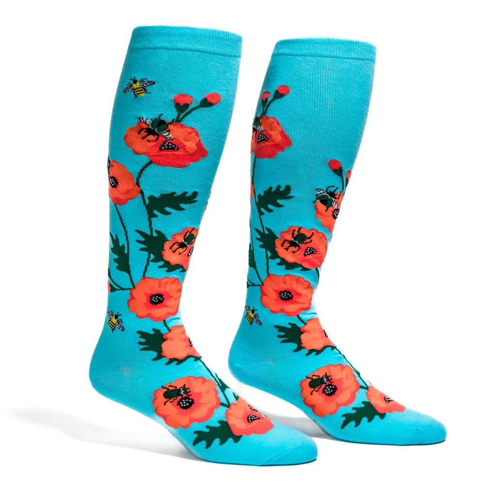 Sock It to Me Popping In to Say Hello Stretch-It Knee High Socks