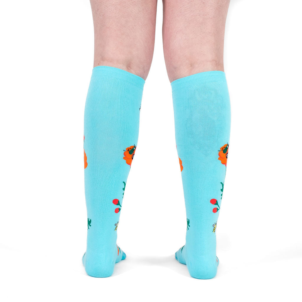 Sock It to Me Popping In to Say Hello Stretch-It Knee High Socks