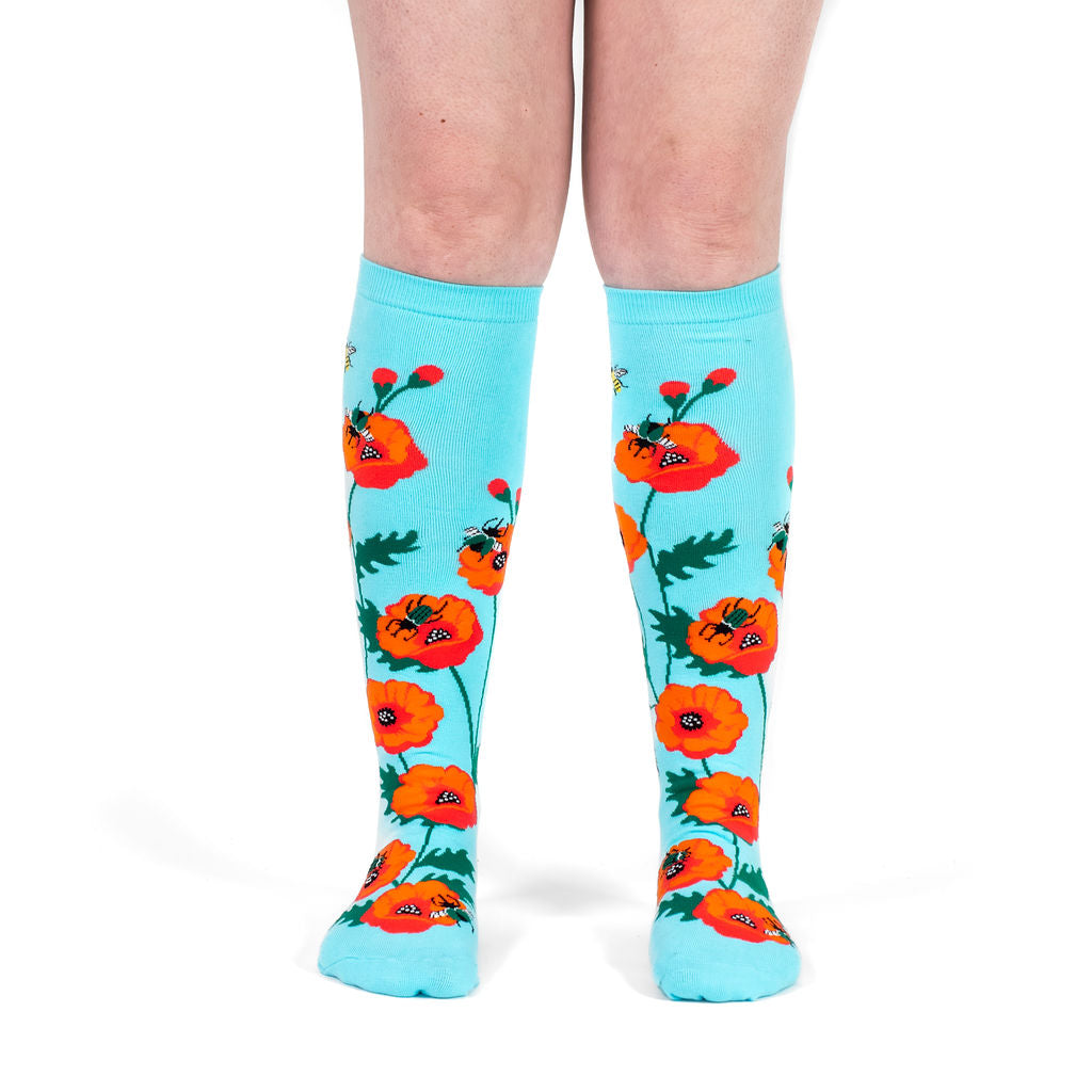 Sock It to Me Popping In to Say Hello Stretch-It Knee High Socks